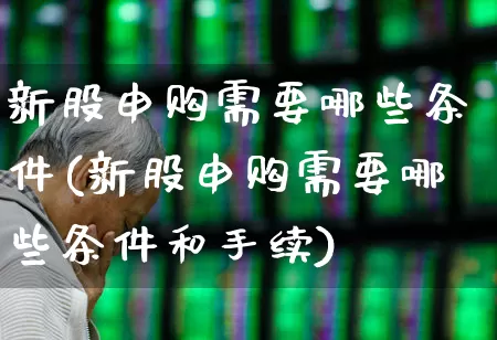 新股申购需要哪些条件(新股申购需要哪些条件和手续)_https://www.xzdzchf.com_科创板_第1张