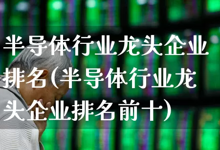 半导体行业龙头企业排名(半导体行业龙头企业排名前十)_https://www.xzdzchf.com_北交所_第1张