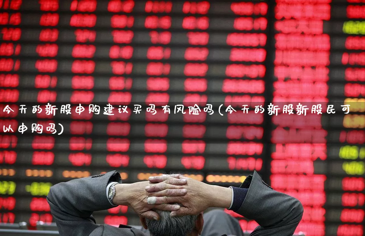 今天的新股申购建议买吗有风险吗(今天的新股新股民可以申购吗)_https://www.xzdzchf.com_上交所_第1张