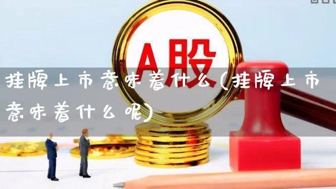 挂牌上市意味着什么(挂牌上市意味着什么呢)_https://www.xzdzchf.com_创业板_第1张