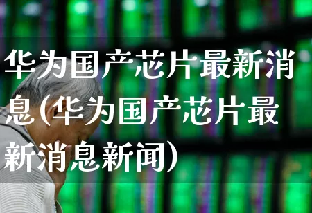 华为国产芯片最新消息(华为国产芯片最新消息新闻)_https://www.xzdzchf.com_北交所_第1张