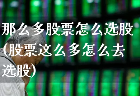 那么多股票怎么选股(股票这么多怎么去选股)_https://www.xzdzchf.com_上交所_第1张