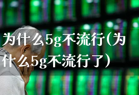 为什么5g不流行(为什么5g不流行了)_https://www.xzdzchf.com_深交所_第1张