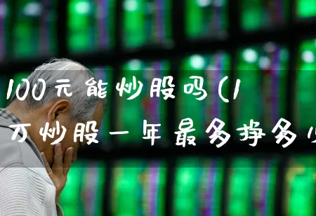 100元能炒股吗(1万炒股一年最多挣多少)_https://www.xzdzchf.com_上交所_第1张