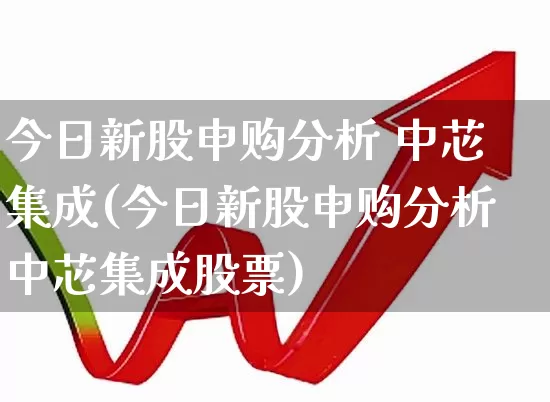 今日新股申购分析 中芯集成(今日新股申购分析中芯集成股票)_https://www.xzdzchf.com_深交所_第1张