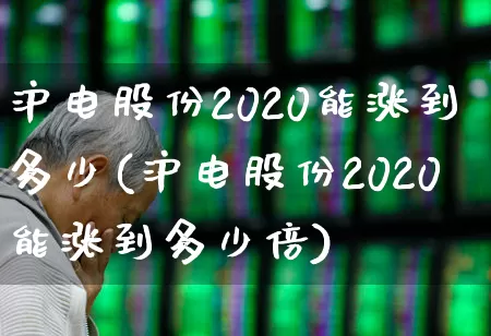 沪电股份2020能涨到多少(沪电股份2020能涨到多少倍)_https://www.xzdzchf.com_科创板_第1张