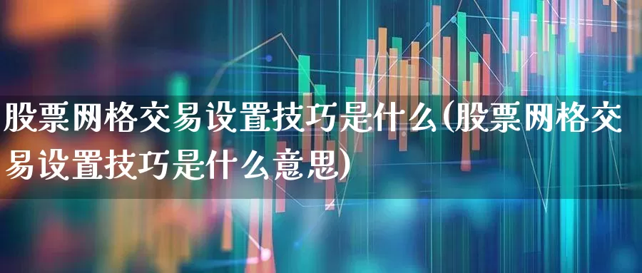 股票网格交易设置技巧是什么(股票网格交易设置技巧是什么意思)_https://www.xzdzchf.com_上交所_第1张