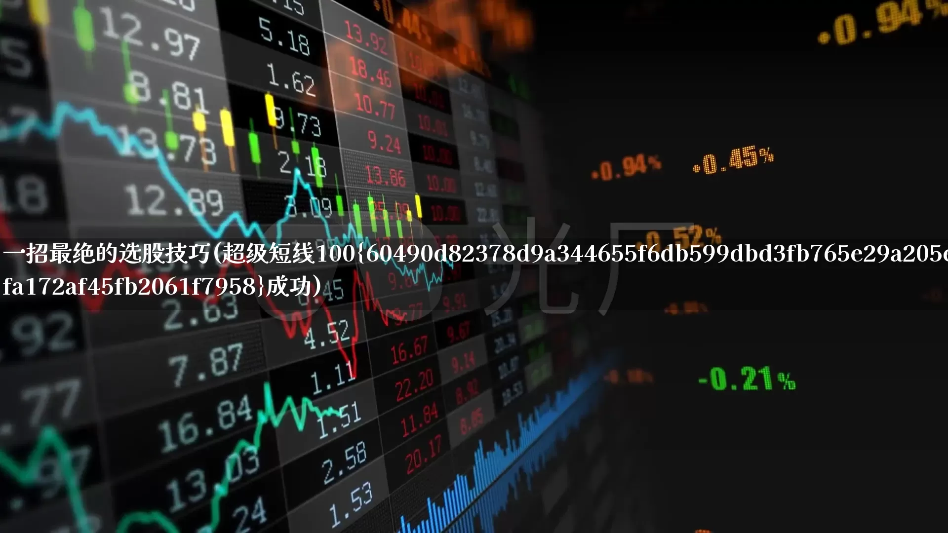 一招最绝的选股技巧(超级短线100%成功)_https://www.xzdzchf.com_上交所_第1张