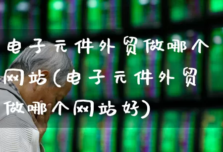 电子元件外贸做哪个网站(电子元件外贸做哪个网站好)_https://www.xzdzchf.com_创业板_第1张