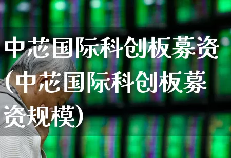 中芯国际科创板募资(中芯国际科创板募资规模)_https://www.xzdzchf.com_科创板_第1张