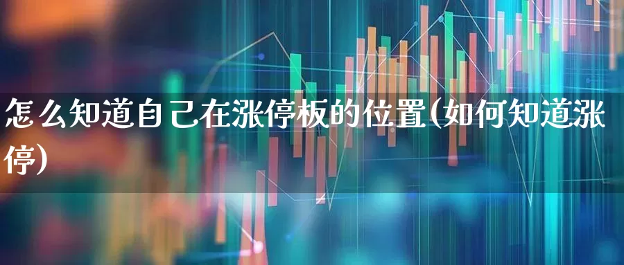 怎么知道自己在涨停板的位置(如何知道涨停)_https://www.xzdzchf.com_深交所_第1张