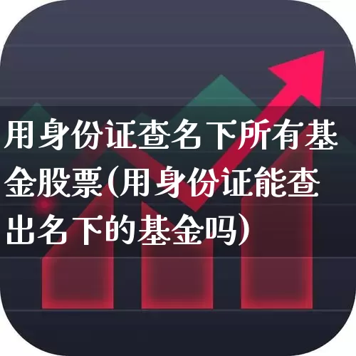 用身份证查名下所有基金股票(用身份证能查出名下的基金吗)_https://www.xzdzchf.com_科创板_第1张