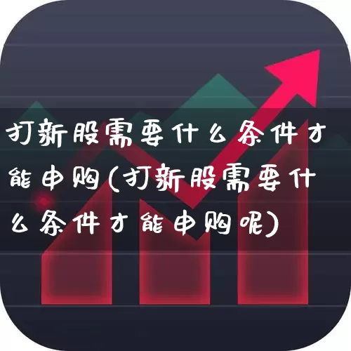 打新股需要什么条件才能申购(打新股需要什么条件才能申购呢)_https://www.xzdzchf.com_上交所_第1张