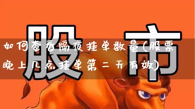 如何查看隔夜挂单数量(股票晚上几点挂单第二天有效)_https://www.xzdzchf.com_科创板_第1张