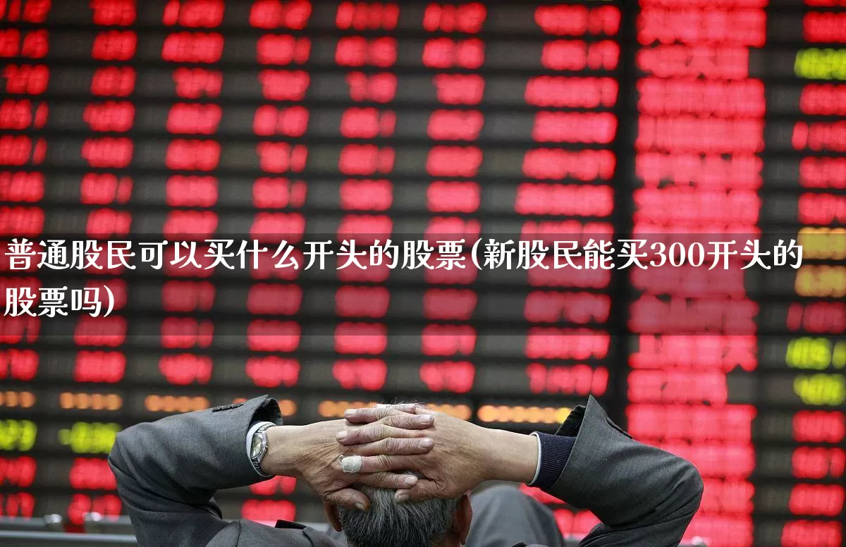 普通股民可以买什么开头的股票(新股民能买300开头的股票吗)_https://www.xzdzchf.com_北交所_第1张