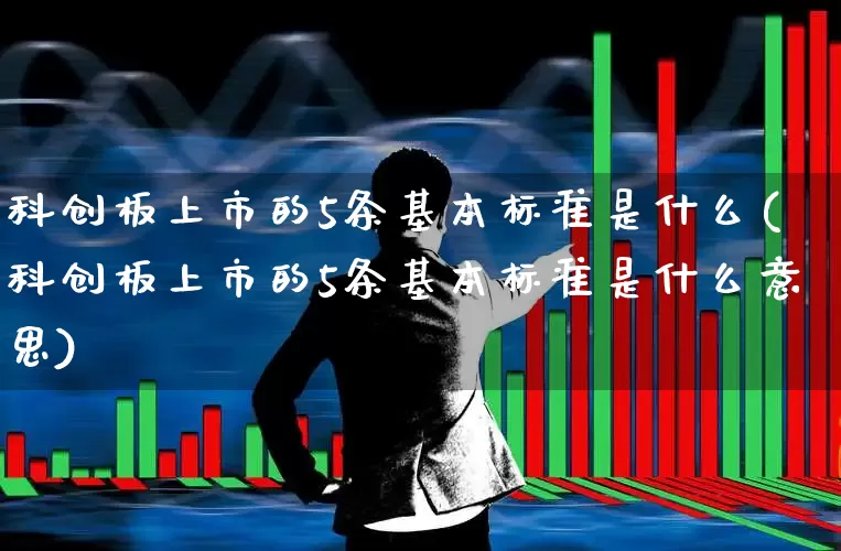 科创板上市的5条基本标准是什么(科创板上市的5条基本标准是什么意思)_https://www.xzdzchf.com_科创板_第1张