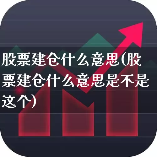 股票建仓什么意思(股票建仓什么意思是不是这个)_https://www.xzdzchf.com_北交所_第1张