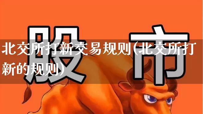 北交所打新交易规则(北交所打新的规则)_https://www.xzdzchf.com_科创板_第1张