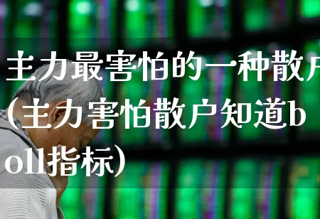 主力最害怕的一种散户(主力害怕散户知道boll指标)_https://www.xzdzchf.com_深交所_第1张