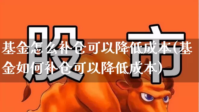 基金怎么补仓可以降低成本(基金如何补仓可以降低成本)_https://www.xzdzchf.com_深交所_第1张