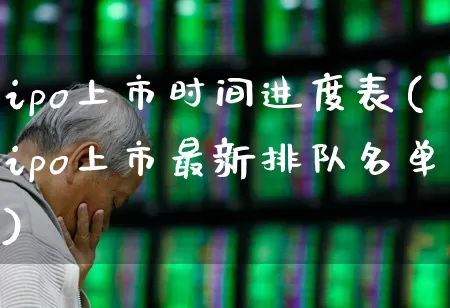 ipo上市时间进度表(ipo上市最新排队名单)_https://www.xzdzchf.com_创业板_第1张