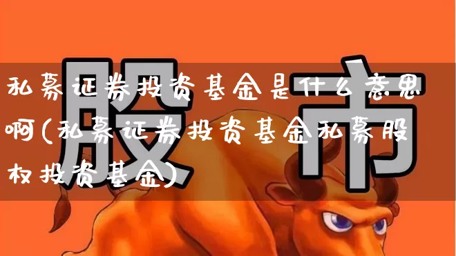 私募证券投资基金是什么意思啊(私募证券投资基金私募股权投资基金)_https://www.xzdzchf.com_创业板_第1张