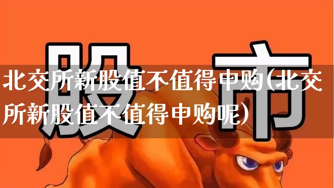 北交所新股值不值得申购(北交所新股值不值得申购呢)_https://www.xzdzchf.com_上交所_第1张