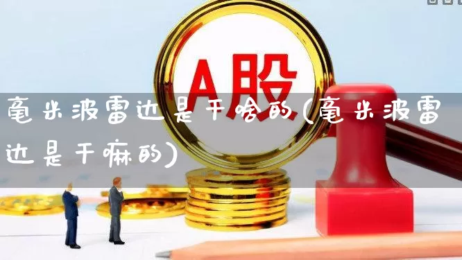 毫米波雷达是干啥的(毫米波雷达是干嘛的)_https://www.xzdzchf.com_创业板_第1张