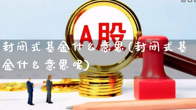 封闭式基金什么意思(封闭式基金什么意思呢)_https://www.xzdzchf.com_科创板_第1张