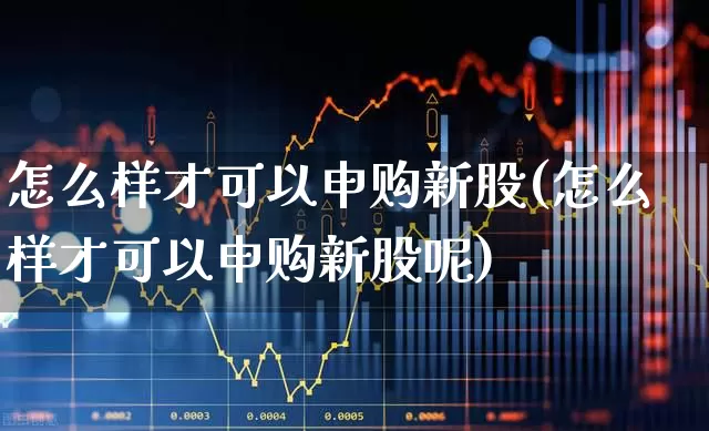 怎么样才可以申购新股(怎么样才可以申购新股呢)_https://www.xzdzchf.com_科创板_第1张