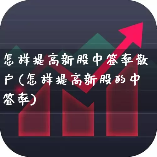 怎样提高新股中签率散户(怎样提高新股的中签率)_https://www.xzdzchf.com_深交所_第1张