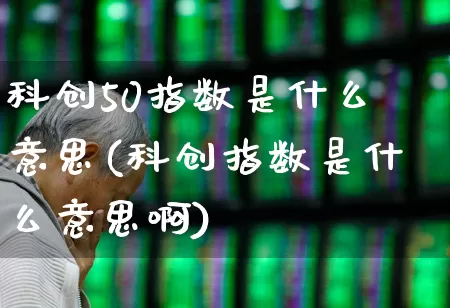 科创50指数是什么意思(科创指数是什么意思啊)_https://www.xzdzchf.com_上交所_第1张