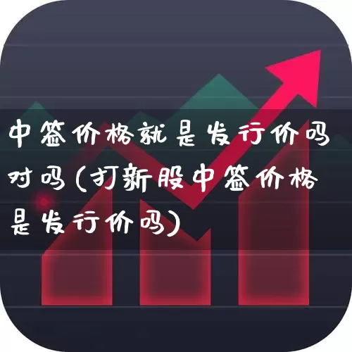 中签价格就是发行价吗对吗(打新股中签价格是发行价吗)_https://www.xzdzchf.com_北交所_第1张