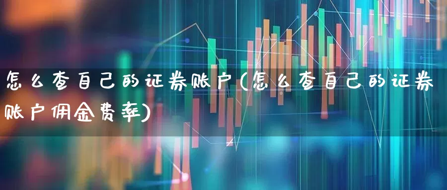 怎么查自己的证券账户(怎么查自己的证券账户佣金费率)_https://www.xzdzchf.com_上交所_第1张