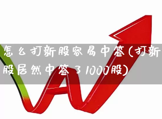 怎么打新股容易中签(打新股居然中签了1000股)_https://www.xzdzchf.com_科创板_第1张