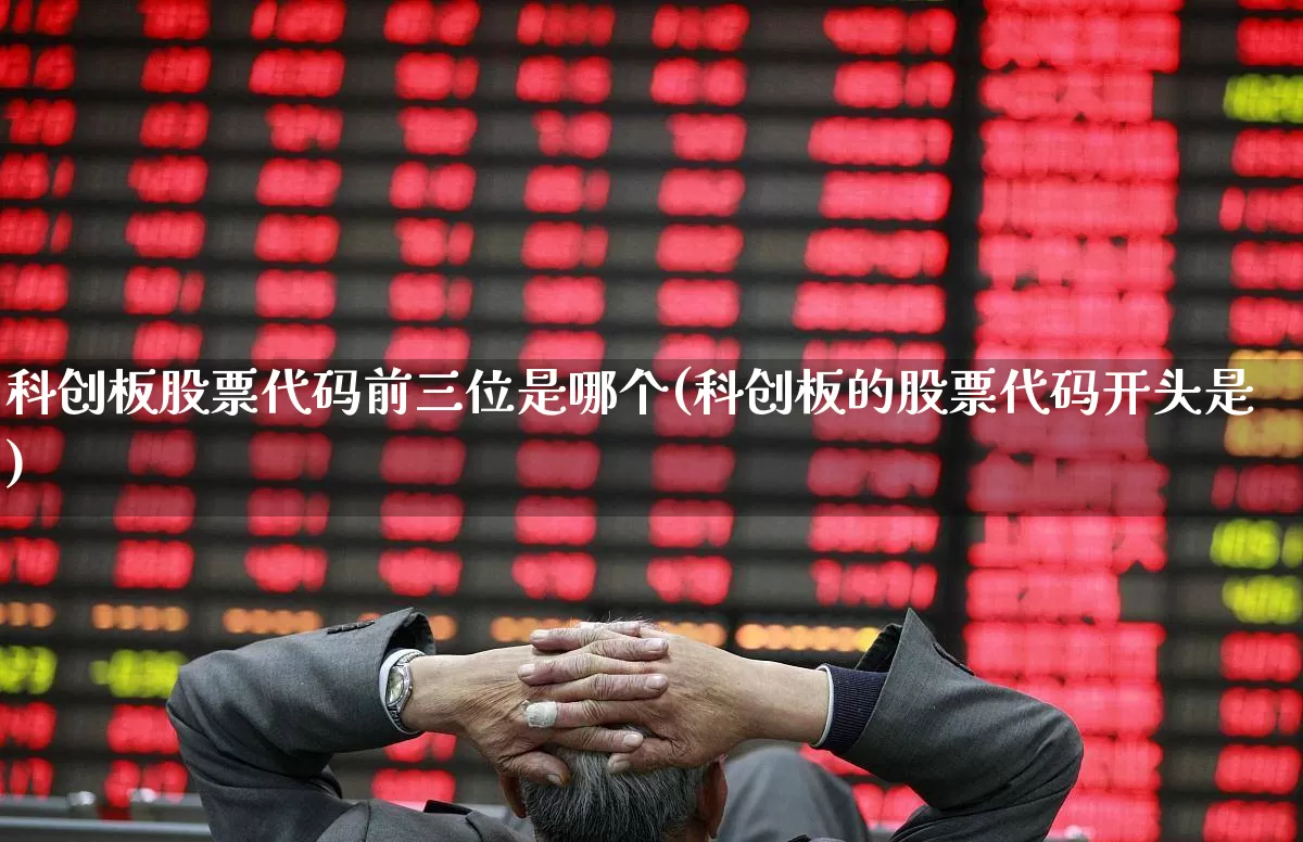 科创板股票代码前三位是哪个(科创板的股票代码开头是)_https://www.xzdzchf.com_科创板_第1张