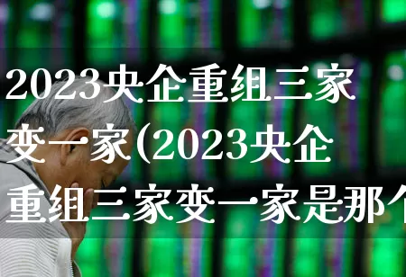 2023央企重组三家变一家(2023央企重组三家变一家是那个股票)_https://www.xzdzchf.com_科创板_第1张