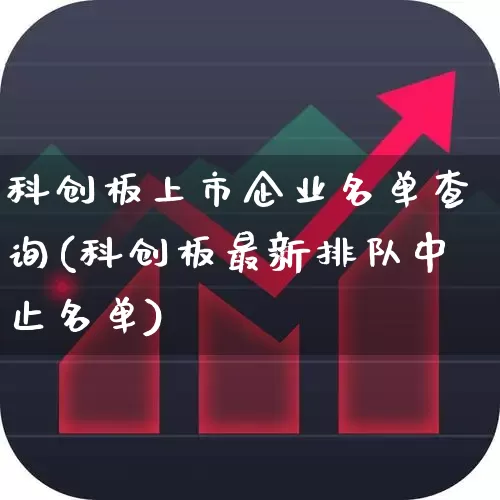 科创板上市企业名单查询(科创板最新排队中止名单)_https://www.xzdzchf.com_深交所_第1张