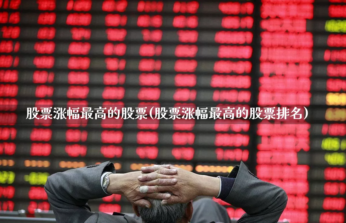 股票涨幅最高的股票(股票涨幅最高的股票排名)_https://www.xzdzchf.com_北交所_第1张