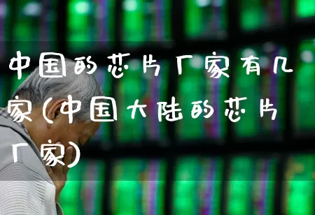 中国的芯片厂家有几家(中国大陆的芯片厂家)_https://www.xzdzchf.com_创业板_第1张