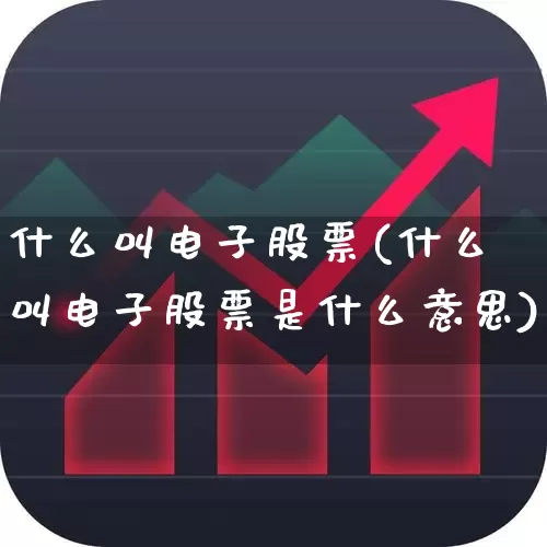 什么叫电子股票(什么叫电子股票是什么意思)_https://www.xzdzchf.com_北交所_第1张