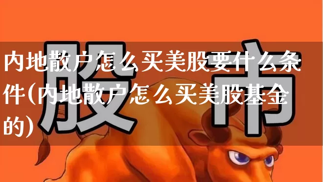 内地散户怎么买美股要什么条件(内地散户怎么买美股基金的)_https://www.xzdzchf.com_科创板_第1张