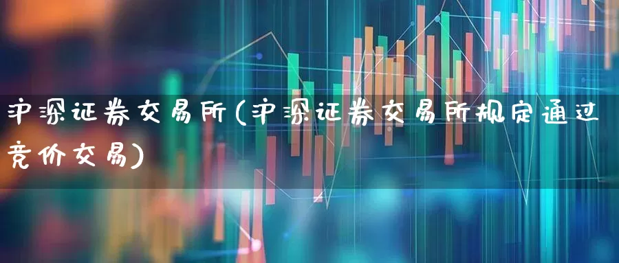 沪深证券交易所(沪深证券交易所规定通过竞价交易)_https://www.xzdzchf.com_科创板_第1张