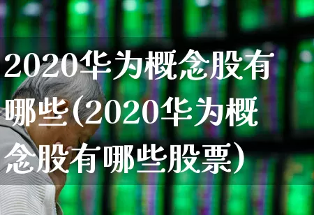 2020华为概念股有哪些(2020华为概念股有哪些股票)_https://www.xzdzchf.com_创业板_第1张