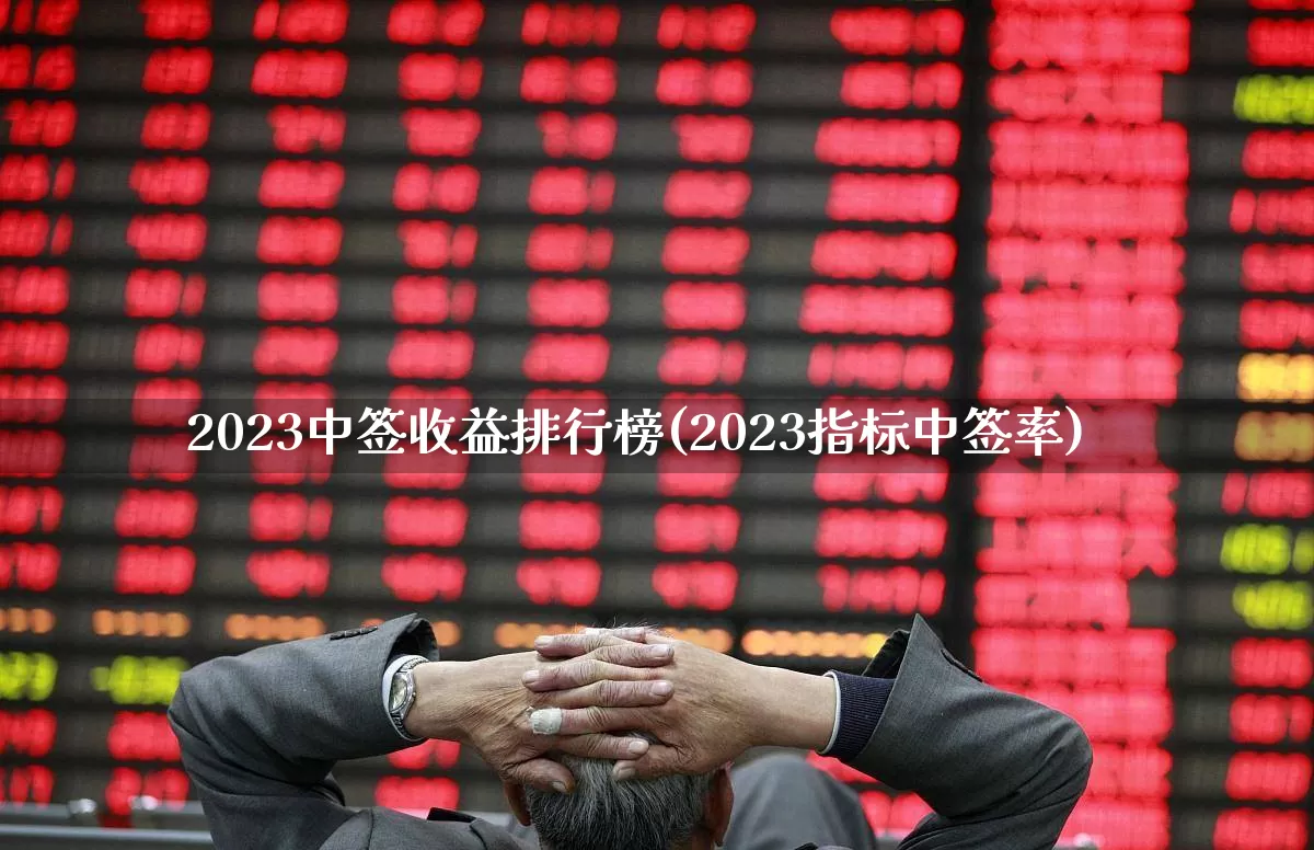 2023中签收益排行榜(2023指标中签率)_https://www.xzdzchf.com_上交所_第1张