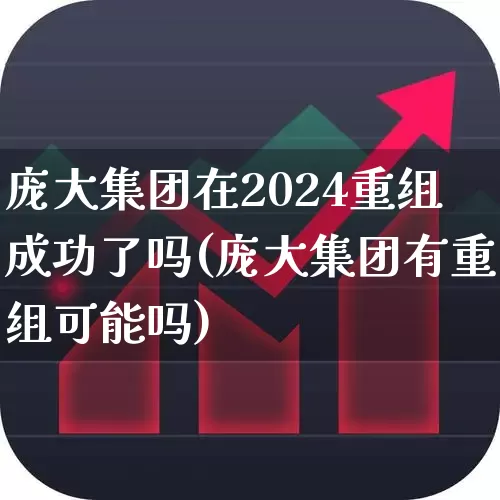 庞大集团在2024重组成功了吗(庞大集团有重组可能吗)_https://www.xzdzchf.com_北交所_第1张
