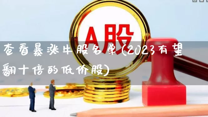 查看暴涨牛股名单(2023有望翻十倍的低价股)_https://www.xzdzchf.com_北交所_第1张