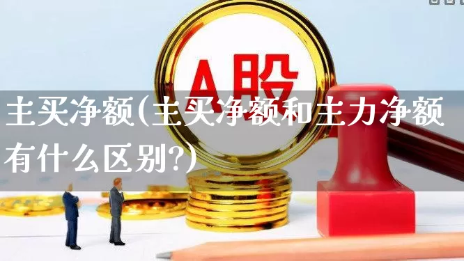 主买净额(主买净额和主力净额有什么区别?)_https://www.xzdzchf.com_创业板_第1张