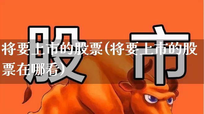 将要上市的股票(将要上市的股票在哪看)_https://www.xzdzchf.com_北交所_第1张