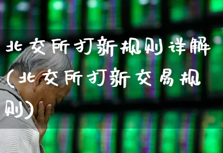 北交所打新规则详解(北交所打新交易规则)_https://www.xzdzchf.com_科创板_第1张